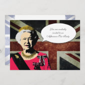 Invitation du Queen Elizabeth Tea Party (Devant / Derrière)