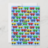 Invitation du race Car Party (Dos)