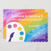 Invitation du Rainbow Art Party (Devant / Derrière)