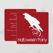 Invitation du Raven Red Halloween Party (Devant / Derrière)