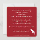 Invitation du Raven Red Halloween Party (Dos)