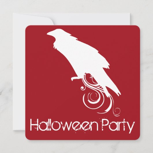 Invitation du Raven Red Halloween Party (Devant)