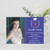 Invitation du Red and Blue Graduation Party (Debout devant)