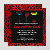 Invitation du Red Leopard Poster de animal de la B (Devant / Derrière)