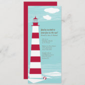 Invitation du Red White Lighthouse Party (Devant / Derrière)