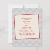 Invitation du Retro Red Kitchen Cuisine Party (Dos)