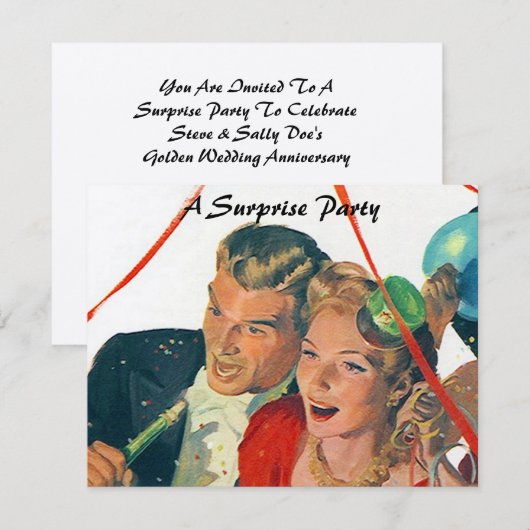 Invitation du rétro Surprise (Devant / Derrière)