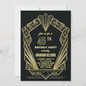 Invitation du réveillon du Gatsby (Devant)