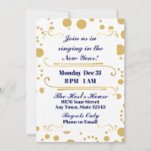 Invitation du réveillon du Nouvel An (Devant)