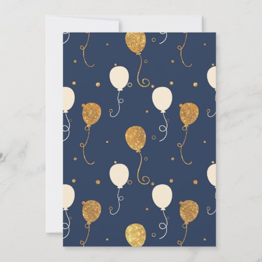 Invitation du réveillon du Nouvel An (Dos)