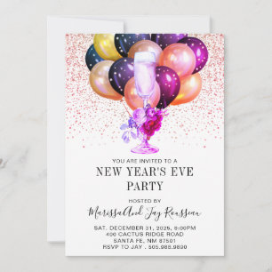 Invitation du réveillon du Nouvel An