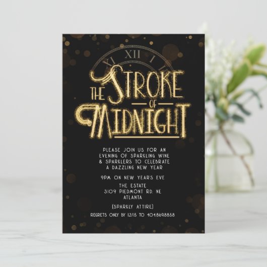 Invitation du réveillon du Nouvel An (Debout devant)