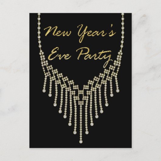 Invitation du réveillon du Nouvel An (Devant)