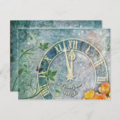 Invitation du réveillon du Nouvel An (Devant / Derrière)