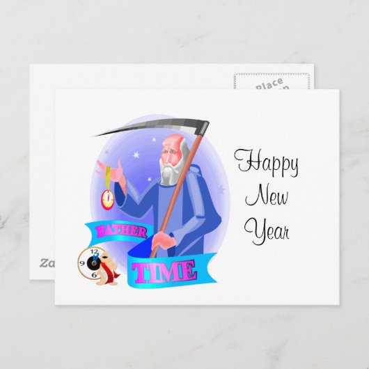 Invitation du réveillon du Nouvel An (Devant / Derrière)