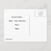 Invitation du réveillon du Nouvel An (Dos)