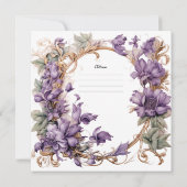 Invitation du réveillon du Nouvel An (Dos)