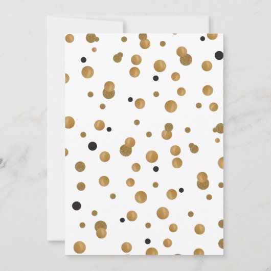 Invitation du réveillon du Nouvel An (Dos)