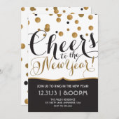 Invitation du réveillon du Nouvel An (Devant / Derrière)