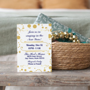 Invitation du réveillon du Nouvel An