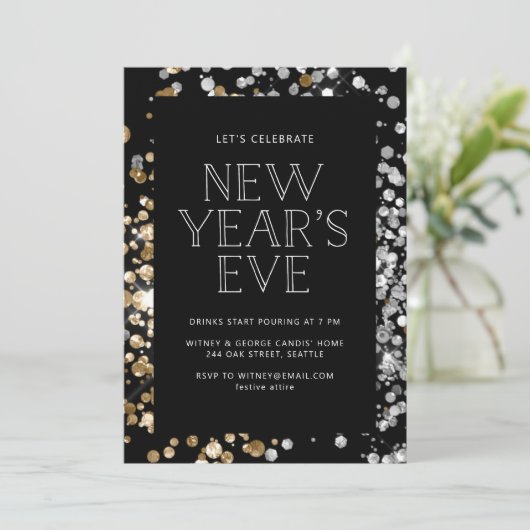 Invitation du réveillon du Nouvel An (Debout devant)