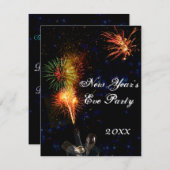 Invitation du réveillon du Nouvel An (Devant / Derrière)