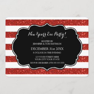 Invitation du réveillon du Nouvel An à Red Stripes