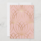 Invitation du réveillon rose (Dos)