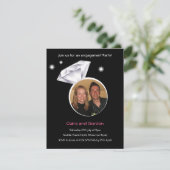 Invitation du Ring Photo Engagement Party (Debout devant)