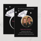 Invitation du Ring Photo Engagement Party (Devant / Derrière)