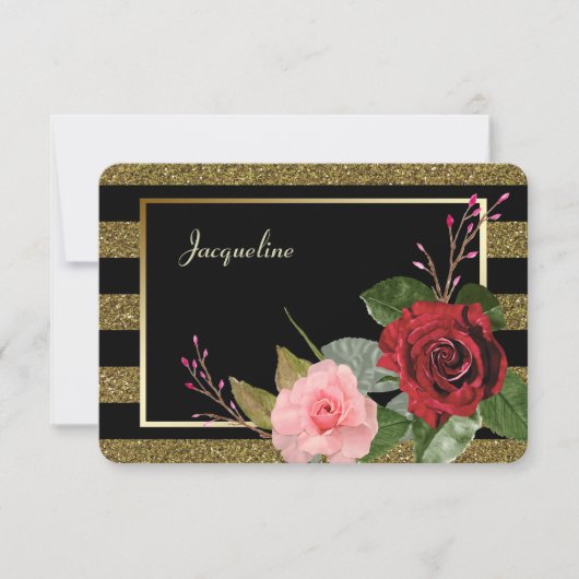 Invitation du Rose Bridesmaid (Devant)