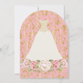 Invitation du rose et de la douche nuptiale (Dos)