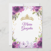 Invitation du Rose profond pourpre Charra Mis Quin (Dos)