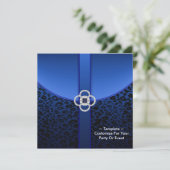 Invitation du Royal Blue Leopard Party (Debout devant)