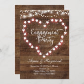 Invitation du Rustic Engagement Party (Devant / Derrière)