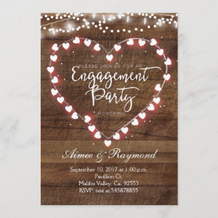 Invitation du Rustic Engagement Party