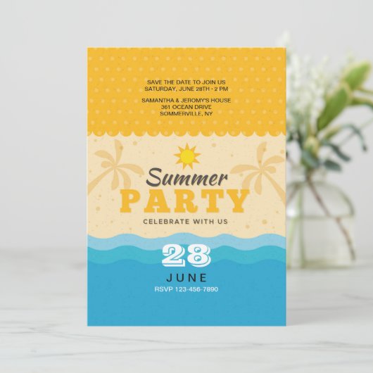 Invitation du sable et du Surf (Debout devant)