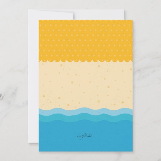 Invitation du sable et du Surf (Dos)