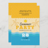 Invitation du sable et du Surf (Devant / Derrière)