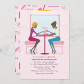 Invitation du salon à ongles (Devant / Derrière)