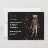 Invitation du Scarecrow Jack Halloween Party (Devant)