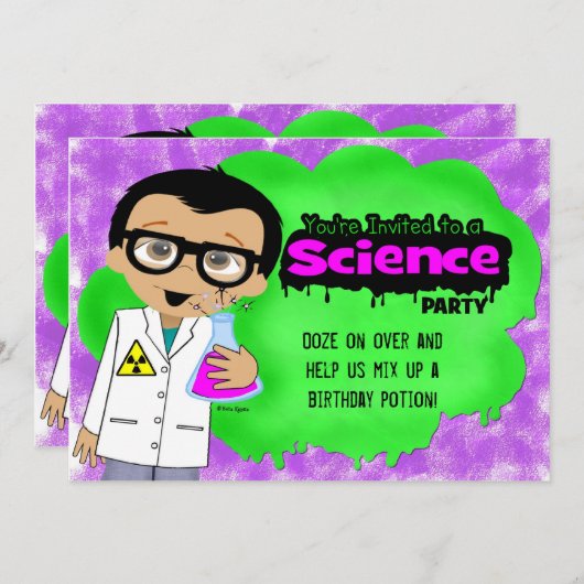 Invitation du Science Party (Devant / Derrière)