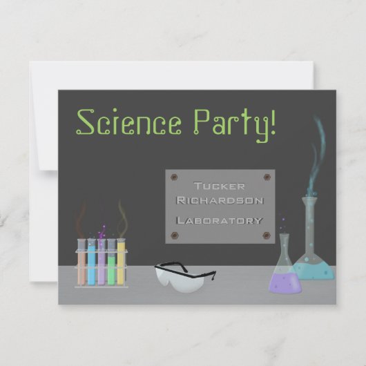 Invitation du Science Party (Devant)