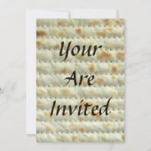 Invitation du Seder Matzoh Passover (Devant)