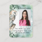 Invitation du service commémoratif Aquarelle Choue (Devant)