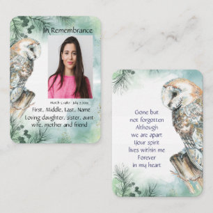 Invitation du service commémoratif Aquarelle Choue