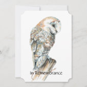 Invitation du service commémoratif Aquarelle Choue (Devant)