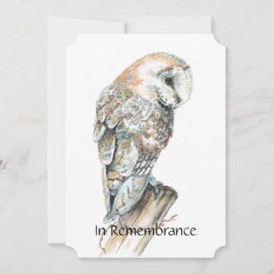 Invitation du service commémoratif Aquarelle Choue