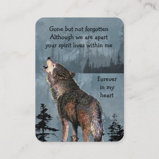 Invitation du service commémoratif Aquarelle Howli (Devant)