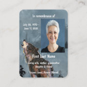 Invitation du service commémoratif Aquarelle Howli (Dos)